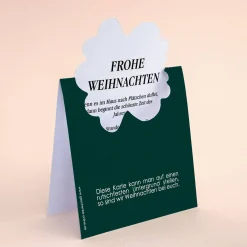 Frohe Weihnachten - Karten mit Winterlandschaft und Ihrem Text, 4er Set