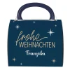 Frohe Weihnachten - Namenstasse in persönlicher Tassentasche