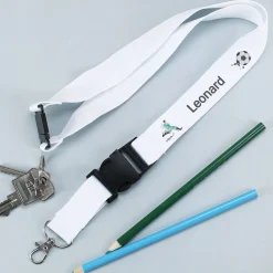 Fußballer Schlüsselband mit Namensaufdruck