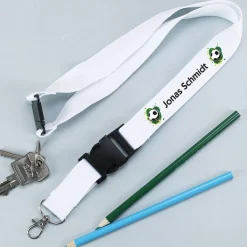 Fußballer - Schlüsselband mit Name
