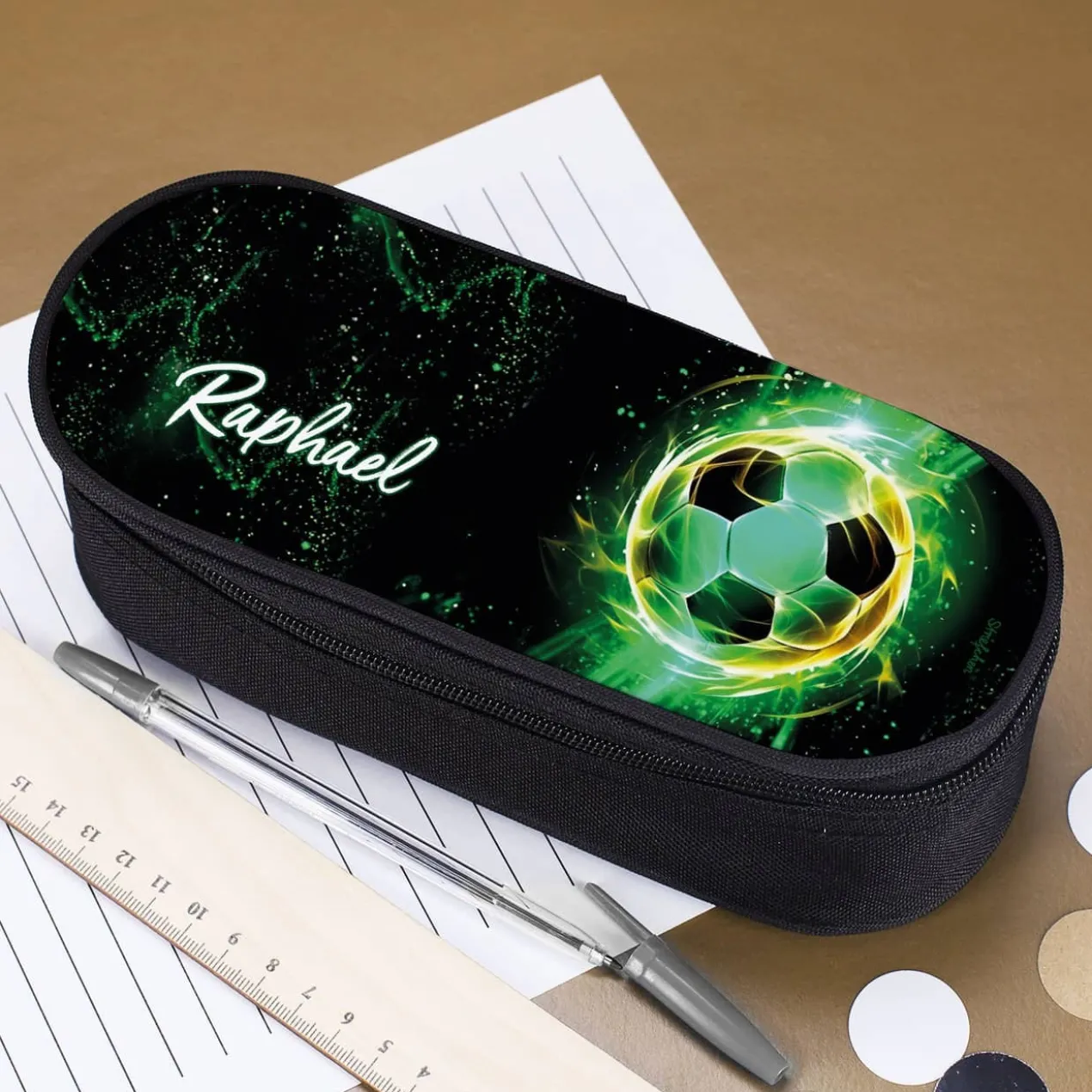 Fußball Federmäppchen mit Name
