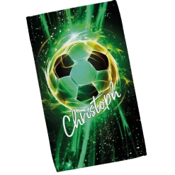 Fußball Handtuch in 3 Größen mit Wunschname bedruckt