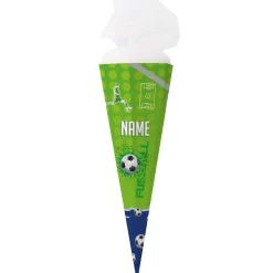 Fußball - Schultüte für Jungen mit Namensaufdruck