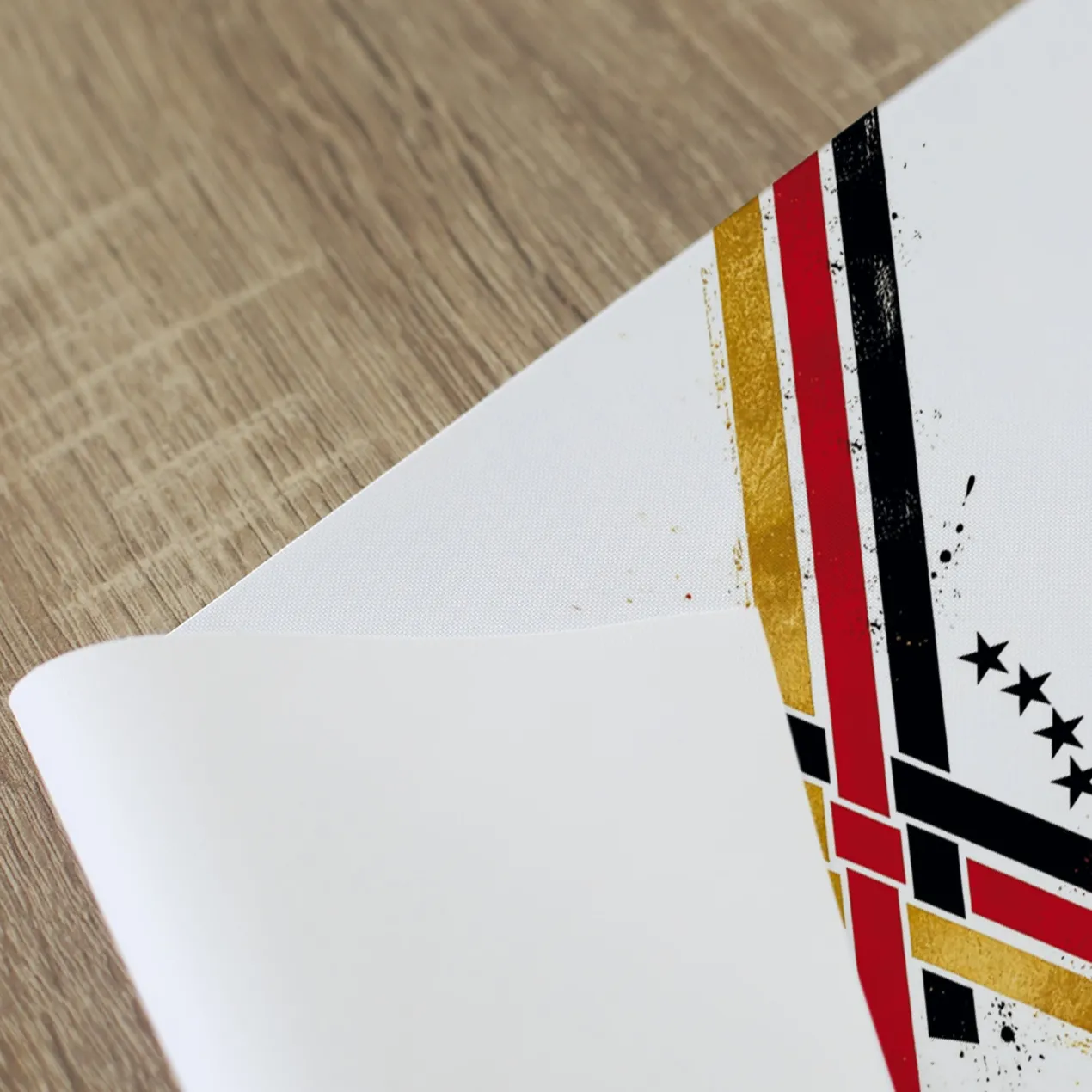 Fußball Tischläufer personalisiert mit Wunschtext | Deutschland Tisch Deko für WM, EM & Public Viewing