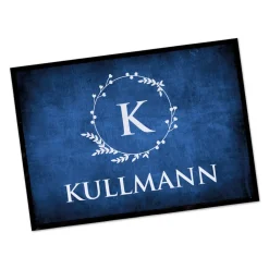 Fußmatte mit Monogramm & Text bedruckt in 2 Größen