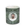 Fussball-Fan-Tasse bedruckt mit Fussballweisheiten und Wunschtext und Foto