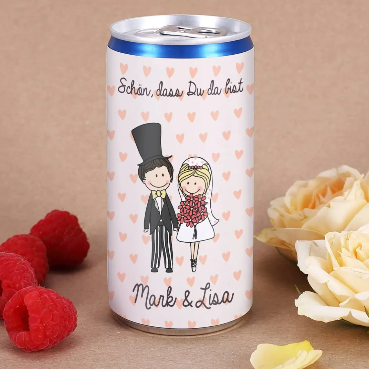 Gastgeschenk zur Hochzeit - City Secco mit persönlichem Etikett