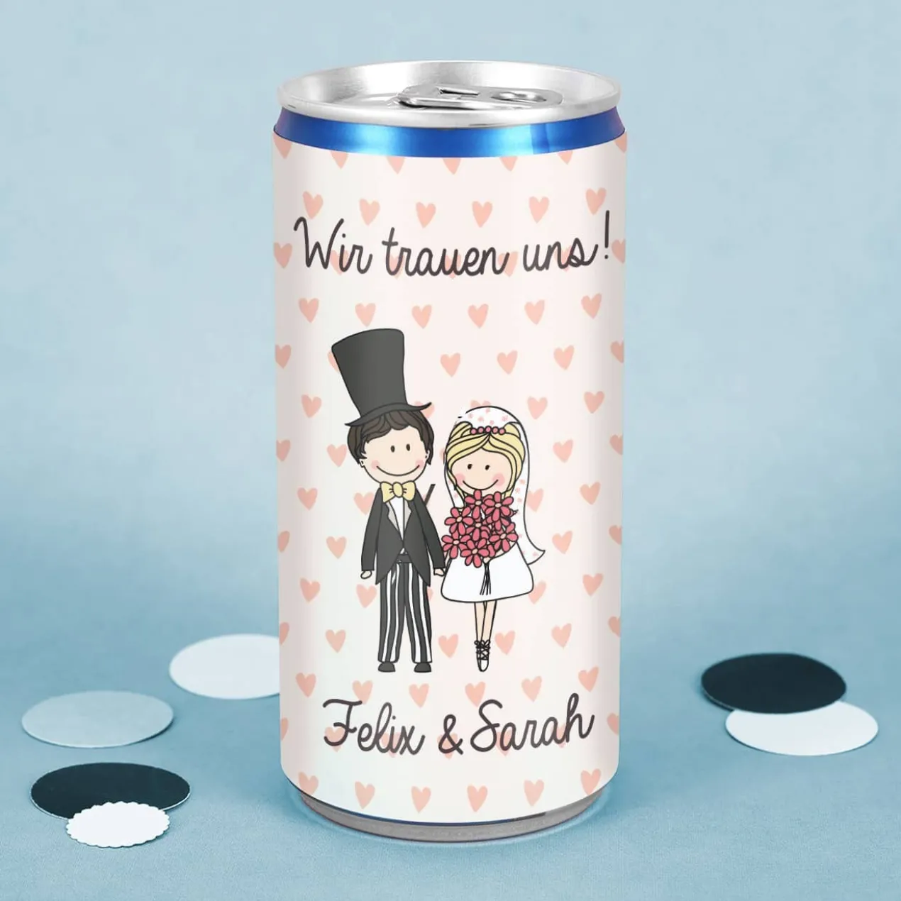 Gastgeschenk zur Hochzeit - City Secco mit persönlichem Etikett