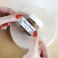 Gastgeschenk zur Hochzeit - 10 Mini Nutella Gläschen mit passenden Etiketten zum selbst Bekleben