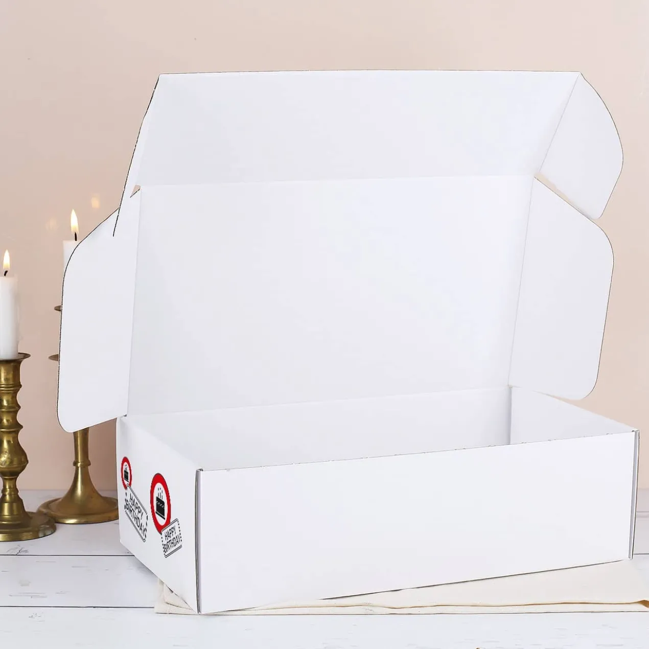 Geburtstags-Geschenkbox mit Verkehrszeichen, Foto, Alter & Name
