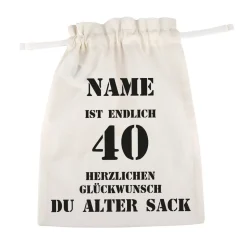 Geburtstags-Geschenksack zum 40. Geburtstag