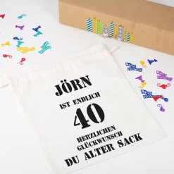 Geburtstags-Geschenksack zum 40. Geburtstag