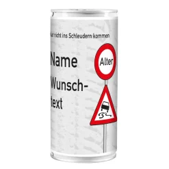 Geburtstagsgrüße - Bierbüchse - Verkehrszeichen