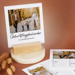 Geburtstagskalender für das ganze Jahr mit Ihren Fotos bedruckt