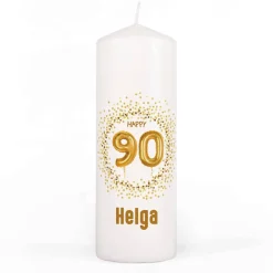 Geburtstagskerze mit Name zum 90. Geburtstag