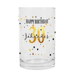 Geburtstagsschnapsglas mit Ihren Wunschnamen und Alter bedruckt