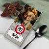 Geburtstags-Schokolade mit Verkehrszeichen, Foto, Alter & Name