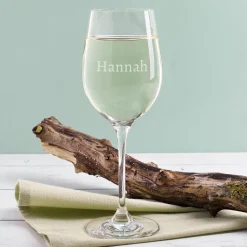 Geburtstagsset mit graviertem Glas, Wein und bedruckter Box