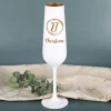 Geburtstagsset mit weiß-goldenem Glas und Scavi & Ray Piccolo