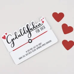 Geduldsfaden-Armband zum Muttertag in personalisierter Geschenkbox