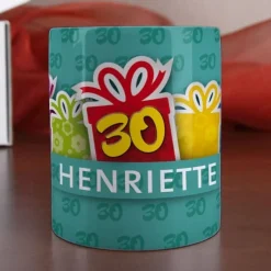 Gefüllte Geschenkbox zum 30. Geburtstag