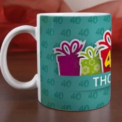 Gefüllte Geschenkbox zum 40. Geburtstag