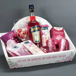 Gefüllter Geschenkkorb für Frauen