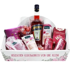 Gefüllter Geschenkkorb für Frauen