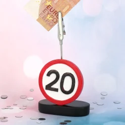 Geldclip - Verkehrsschild 20