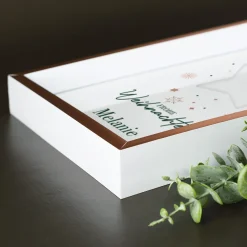 Geldgeschenk Bilderrahmen - Frohe Weihnachten - mit Stern & Name personalisiert | Weihnachtsgeschenk