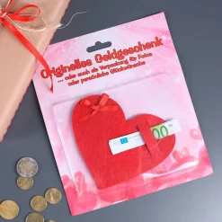 Geldgeschenk Filz-Herz