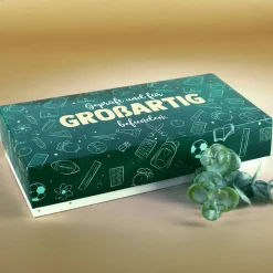 Geldgeschenk zum Abi & Schulabschluss - Box mit Goldprägung, Name & Wunschtext