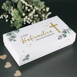 Geldgeschenk zur Konfirmation, Explosionsbox mit Ihrem Text