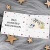Geldkarte "Fröhliche Weihnachten" mit Name und Wunschtext