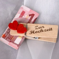Geldklammer - Herz- Zur Hochzeit