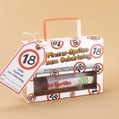 Geld-Spritze zum 18. Geburtstag