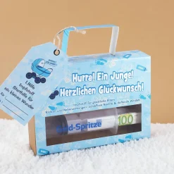 Geld-Spritze zur Geburt eines Jungen