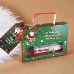 Geld-Spritze zu Weihnachten