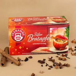 Gemütliche Weihnachten - Geschenkset mit Christbaumkugel, Tee, Emailletasse und Geschenkbox