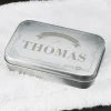 Gentleman Seife in gravierter Metall-Geschenkdose, 80g