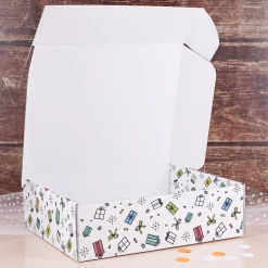 Geschenkbox 'Alles Gute' XL | 35×10×28 cm | Geschenkverpackung mit bunten Motiven