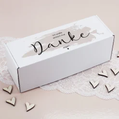 Geschenkbox als Dankeschön mit Aufdruck | Einfach mal Danke sagen