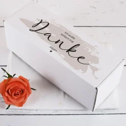 Geschenkbox als Dankeschön mit Aufdruck | Einfach mal Danke sagen