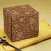 Geschenkbox aus Pappe mit Kaffee-Motiv | Braun