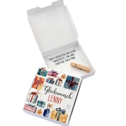 Geschenkbox für Geldgeschenke zu vielen Anlässen mit Name und Wunschtext