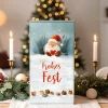 Geschenkbox 'Frohes Fest' mit Wichtelmotiv | Große Geschenkverpackung für Geschenksets zu Weihnachten