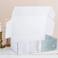 Geschenkbox 'Frohes Fest' mit Wichtelmotiv | Große Geschenkverpackung für Geschenksets zu Weihnachten