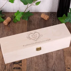 Geschenkbox mit Gravur zur Hochzeit