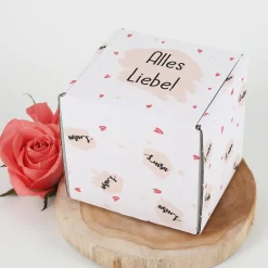 Geschenkbox personalisiert mit Name & Wunschtext | Kleine Herzen