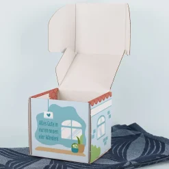Geschenkbox zum Einzug oder Hausbau | Personalisiert mit Namen, Adresse & Wunschtext